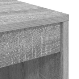 Berkfield Modern Writing Desk Grey Sonoma Engineered Wood 80 X 40 X 76 Cm Simple - thumbnail 8