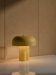 Nordlux Sandro Indoor Table Lamp Yellow Metal E27 White Inner - Mains Powered, Ip20 - thumbnail 4