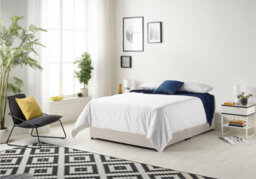 Somnior Beds Somnior Plush Silver Memory Foam Divan Bed With Mattress And 2 Drawers - King - thumbnail 1
