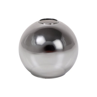 Valuelights Bellamy Small Easy Fit Smoked Glass Globe Lampshade Ceiling Light Shade (D)15Cm - image 1