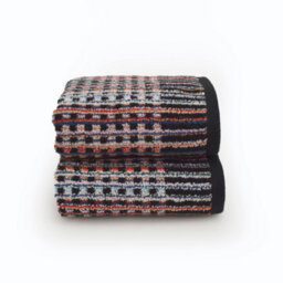 Allure Bath Fashions Carnival Multicoloured Recycled Cotton Pair Of Hand Towels