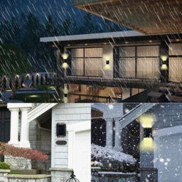 Pack Of 8 Solar Powered Wall Lights Led Outdoor Garden Lamp - thumbnail 5