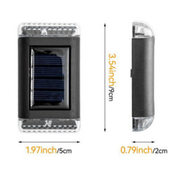 Pack Of 8 Solar Powered Wall Lights Led Outdoor Garden Lamp - thumbnail 2
