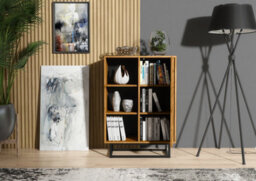 Sideboard 100Cm Sideboard Cabinet Cupboard Tv Stand Living Room Oak - thumbnail 7