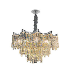Ledsone Crystal Chandeliers Modern Contemporary Ceiling Lamp Lights Fixtures For Decor Light Fittings 50Cm - thumbnail 1