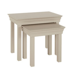 The Furniture Market Wilmslow Dove Grey Painted Nest Of 2 Tables - thumbnail 7