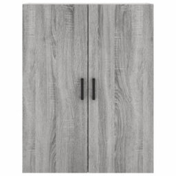 Berkfield Wall Mounted Cabinets 2 Pcs Grey Sonoma 69.5X34X90 Cm - thumbnail 6