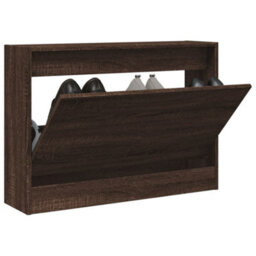 Walplus Shoe Cabinet Brown Oak 80X21X57 Cm Engineered Wood - thumbnail 1