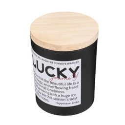 Darphe Black Glass Cup Soy Wax Scented Candle With Wooden Lid, Oud Rose - thumbnail 3