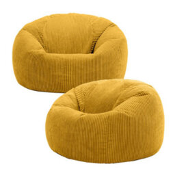 icon Kingston Classic Beanbag Corduroy Yellow Set Of 2 - thumbnail 1