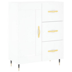 Berkfield Highboard White 69.5X34X180 Cm Engineered Wood - thumbnail 7