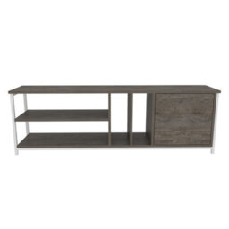 Decorotika Oneida Tv Stand Tv Unit For Tv's Up To 72 Inch White Wenge - thumbnail 5
