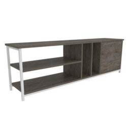 Decorotika Oneida Tv Stand Tv Unit For Tv's Up To 72 Inch White Wenge - thumbnail 4