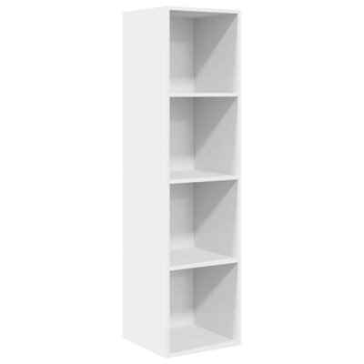Berkfield Practical Wall-Mounted Tv Cabinet White 37X37X142.5 Cm Engineered Wood - image 1
