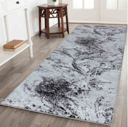 Smart Living Modern Soft Carved Area Rug, Living Room Carpet, Kitchen Floor, Bedroom Soft Rugs 200Cmx290Cm - Serenity (268 Black) - thumbnail 2