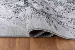 Smart Living Modern Soft Carved Area Rug, Living Room Carpet, Kitchen Floor, Bedroom Soft Rugs 200Cmx290Cm - Serenity (268 Black) - thumbnail 3