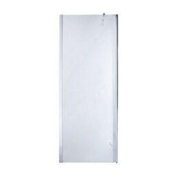 Cooke & Lewis Onega Chrome Effect Textured Walk-In Wet Room Glass Screen & Bar (H)195Cm (W)80Cm - thumbnail 1