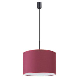 Luminosa Lighting Luminosa Nevia Cylindrical Pendant Ceiling Light Burgundy, Black 1X E27 - thumbnail 2