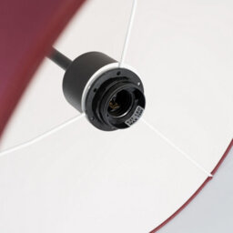 Luminosa Lighting Luminosa Nevia Cylindrical Pendant Ceiling Light Burgundy, Black 1X E27 - thumbnail 8