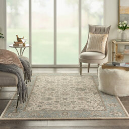 Living Treasure Rugs By Nourison Li16 In Ivory Aqua-178Cm(Circle) - thumbnail 5