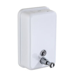 Mylek Pro-Washroom Manual Pump Soap Dispenser White Wall Mounted Large Commercial 1L