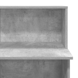 Berkfield Durable Reception Desk Concrete Grey 100X50X103.5 Cm Engineered Wood - thumbnail 8