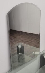 Biznest Frameless Wall Mounted Mirror Home Decor Modern Frame Less Wall Mirror (40X50Cm Arch Simple) - thumbnail 2