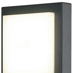 GoodHome Lutak Contemporary Dark Grey Mains-Powered 1 Lamp Integrated Led Outdoor Post Light (H)770mm - thumbnail 3