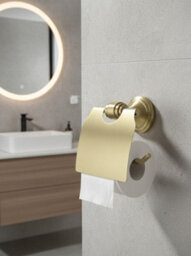 Toilet Paper Holder Rea 16101 Aristo Brush Gold - thumbnail 5