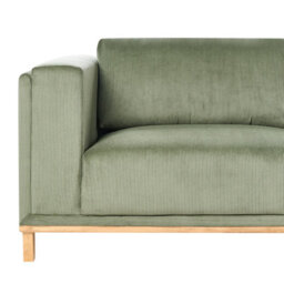 Beliani Corner Sofa 5 Seater Veng Corduroy Green Left Hand - thumbnail 7