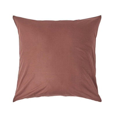 Homescapes Chocolate Continental Egyptian Cotton Pillowcase 200 Tc, 60 X 60 Cm - image 1