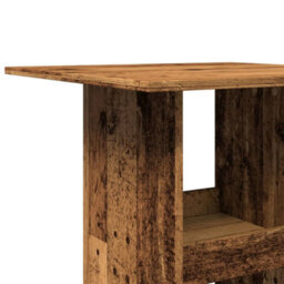 Berkfield Bar Table With Storage Old Wood 60X60X102 Cm Engineered Wood - thumbnail 7