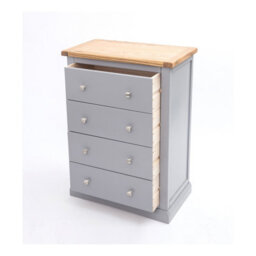 Cabinet Bits Rocca 4 Drawer Chest Of Drawers Chrome Knob - thumbnail 4