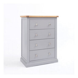 Cabinet Bits Rocca 4 Drawer Chest Of Drawers Chrome Knob - thumbnail 2
