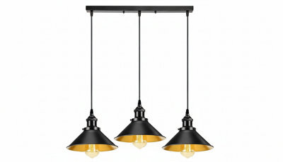 Pendant Light Shade Industrial Modern Metal Black Ceiling Hanging Lamp - image 1