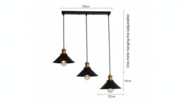 Pendant Light Shade Industrial Modern Metal Black Ceiling Hanging Lamp - thumbnail 2