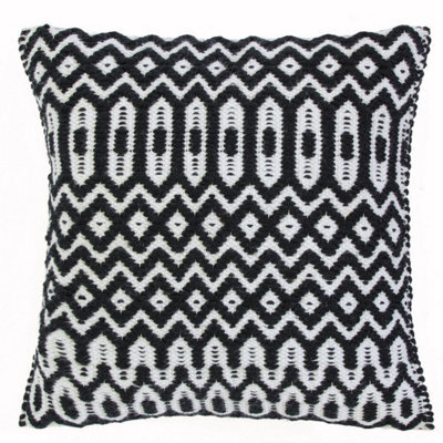 Asiatic Halsey Black Geometric Cushion-45Cm X 45Cm