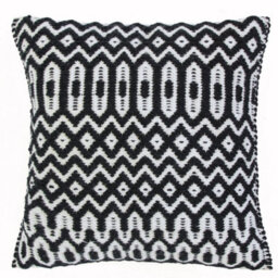 Asiatic Halsey Black Geometric Cushion-45Cm X 45Cm