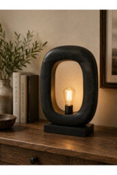 Solid Wood Novelty Table Lamp Without Shade - thumbnail 1