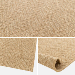 Sweeek - Natural Jute-Effect Indoor/outdoor Rug Oliver 170X120X1 Cm - thumbnail 3