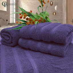 Casabella Premium Quality 4 Purple Hand Towels 100% Combed Cotton 650 Gsm Quick Dry Hand Towels Set 50X90 Cm - thumbnail 5