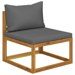 Berkfield 5 Piece Garden Lounge Set With Cushions Solid Wood Acacia (Uk/ie/fi/no Only) - thumbnail 4