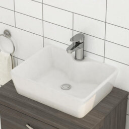Royal Bathrooms Turin 800mm Wall Hung Vanity Unit 2 Door Grey Elm & Countertop Basin - Cube - thumbnail 5
