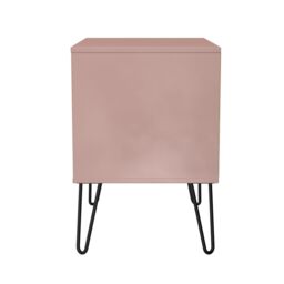 Anzio Matt Kobe Pink 2 Drawer Non-Extendable Bedside Table (H)574mm (W)575mm (D)395mm - thumbnail 4