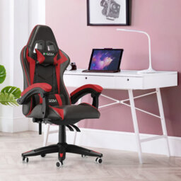 Onemill Ergonomic Gaming And Office Chair With Adjustable Features, Lumbar Support, And Stylish Color Options(Black-Red)