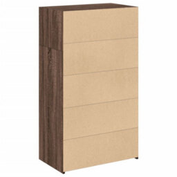 Berkfield Highboard Brown Oak 70X41X124 Cm Engineered Wood - thumbnail 6