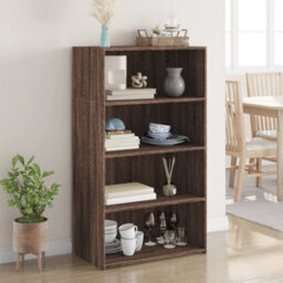 Berkfield Highboard Brown Oak 70X41X124 Cm Engineered Wood - thumbnail 1