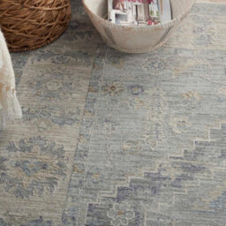 Grey Traditional Persian Bordered Floral Rug For Living Room Bedroom And Dining Room-119Cm X 180Cm - thumbnail 5
