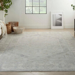Grey Traditional Persian Bordered Floral Rug For Living Room Bedroom And Dining Room-119Cm X 180Cm - thumbnail 2