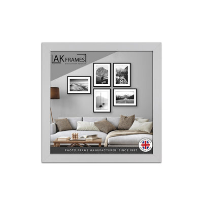 "AK Frames 18X18"" Silver Poster Frame - Modern Picture Frame For Wall Art, Prints And Photos - Durable And Stylish Display Frame" - image 1